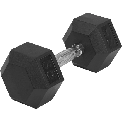 Rubber Hex Dumbbell 50 lb