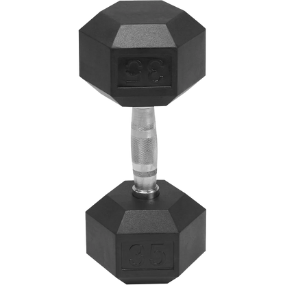 Rubber Hex Dumbbell 50 lb