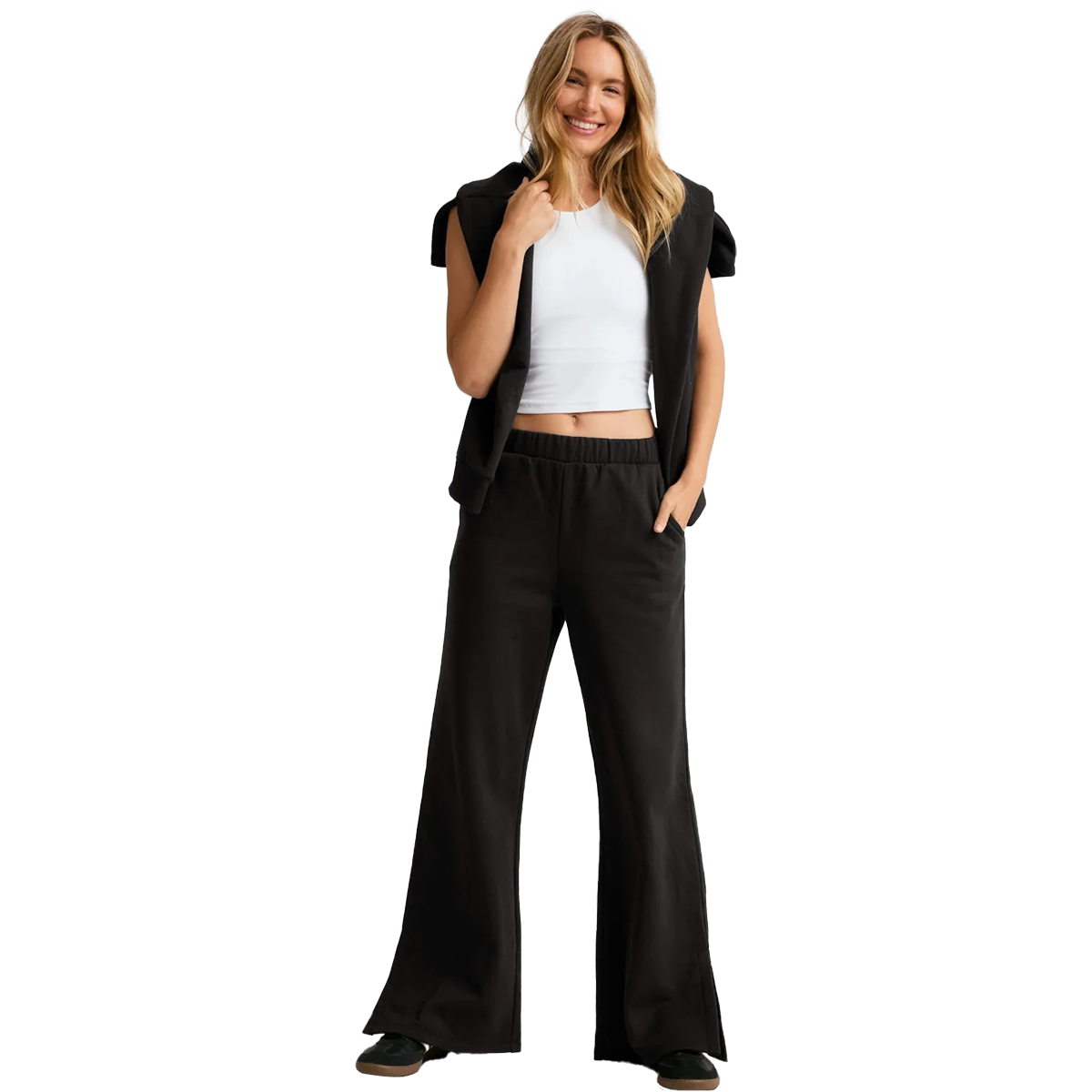 Women's Luxe Fleece Wide Leg Pant