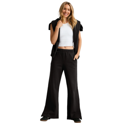 Women's Luxe Fleece Wide Leg Pant