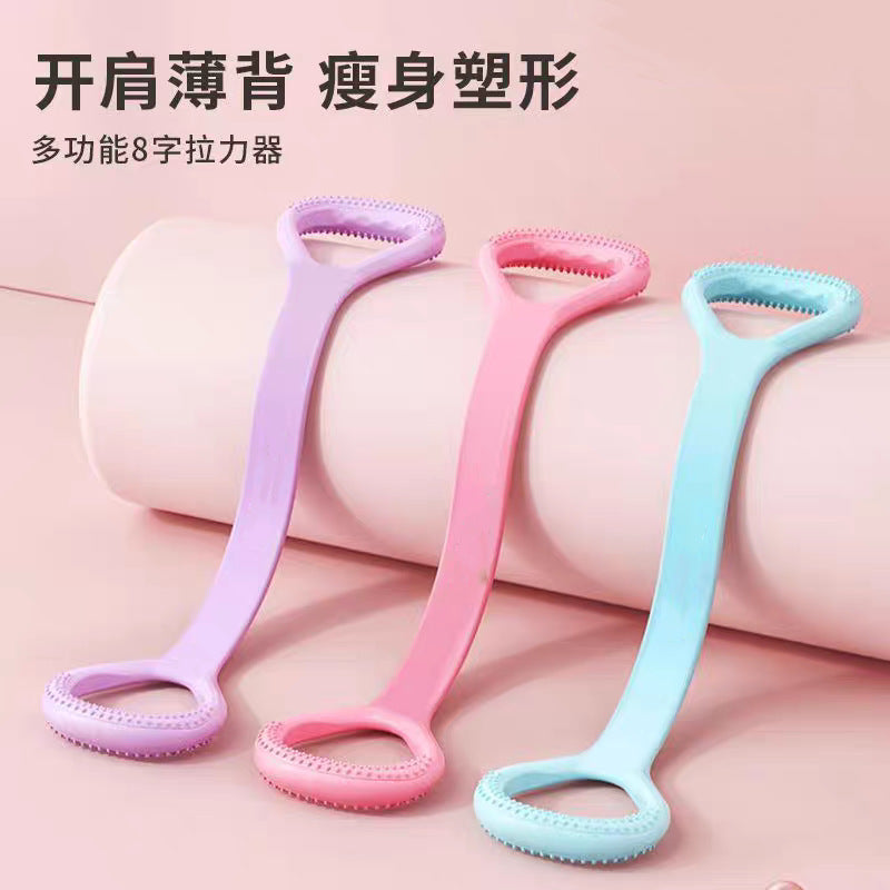 Figure-Eight Resistance Band for Back Training, Elastic Rope for Exercise, Stretching Rope, Back Training Resistance Rope, Resistance Band, Figure-Eight Resista - image 1