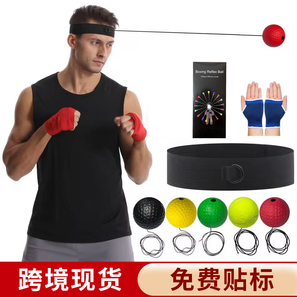 Head-Mounted Boxing Reaction Ball, Stress Relief Ball, Magic Speed Ball, Adult and Children Training, Fitness, Entertainment, Home Use - image 1