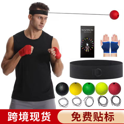 Head-Mounted Boxing Reaction Ball, Stress Relief Ball, Magic Speed Ball, Adult and Children Training, Fitness, Entertainment, Home Use - image 1