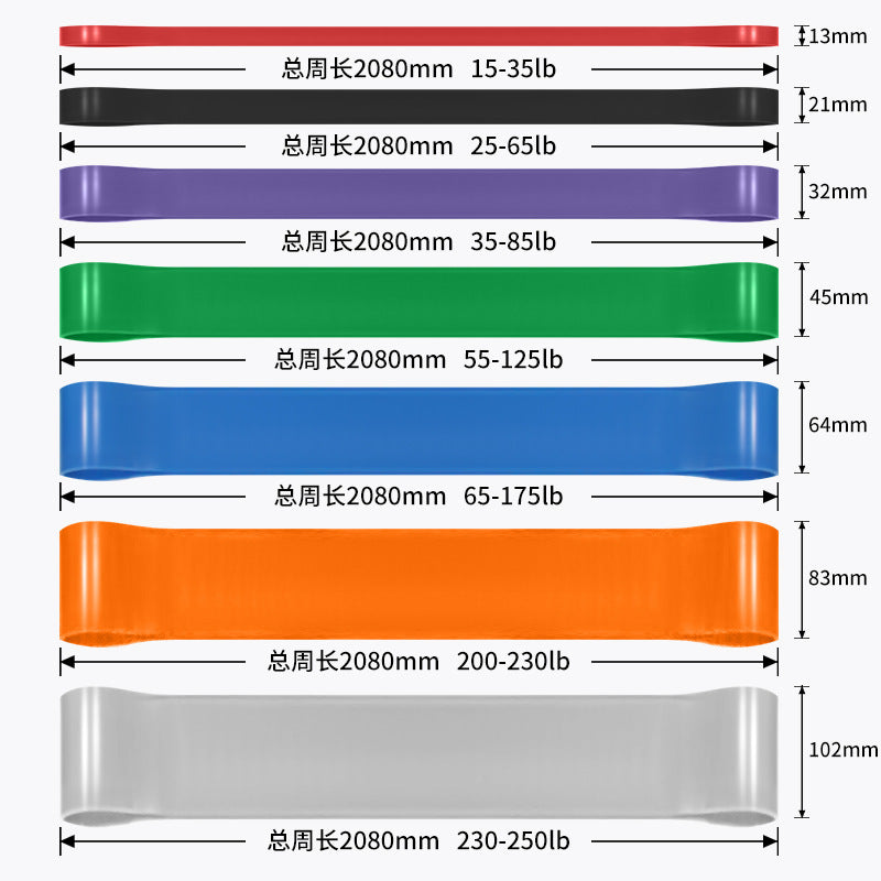 Elastic Resistance Bands, Resistance Rings, Yoga Training, Pull-Ups, Sports Training, Fitness Shaping Exercises, Resistance Bands - image 4