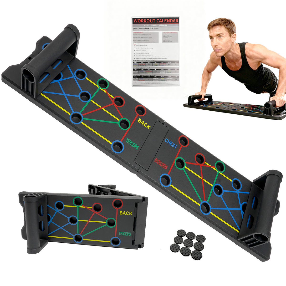 Cross-Border Push-Up Board with Hidden Handle, Multi-Functional Push-Up Training Board, Home Use Push-Up Stand for Men and Women Dormitories - image 2