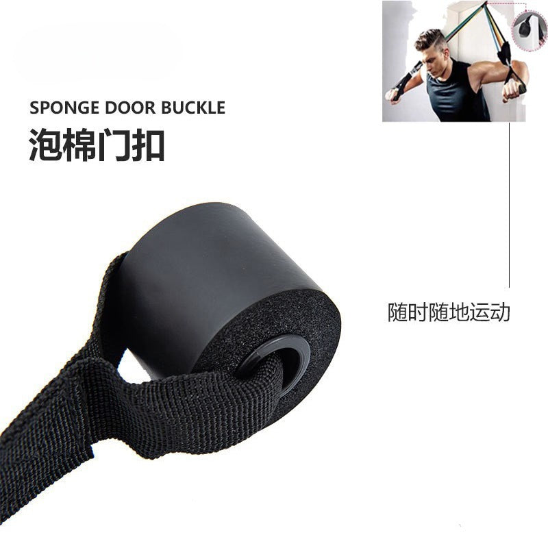 High Pull-Down Exercise Resistance Band with Door Anchor, Foam Resistance Rope, Fitness Accessories - image 3