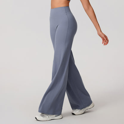 Xiga Cross-Border Straight-Leg Pants, Loose and Soft Yoga Wide-Leg Pants, Autumn and Winter Pilates Running Fitness High-Waisted Straight-Leg Pants - image 3