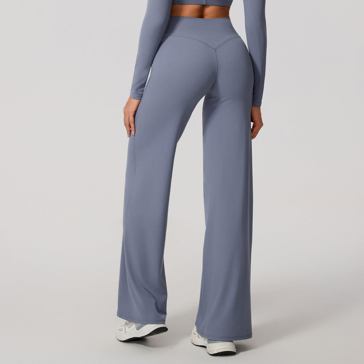 Xiga Cross-Border Straight-Leg Pants, Loose and Soft Yoga Wide-Leg Pants, Autumn and Winter Pilates Running Fitness High-Waisted Straight-Leg Pants - image 4