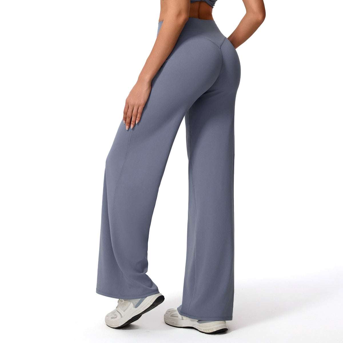 Xiga Cross-Border Straight-Leg Pants, Loose and Soft Yoga Wide-Leg Pants, Autumn and Winter Pilates Running Fitness High-Waisted Straight-Leg Pants - image 5