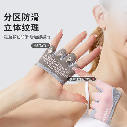 Non-Slip Fitness Half-Finger Gloves Kettlebell Lever Four-Finger Hand Protection Sports Gloves Unisex Wholesale in Stock - image 2