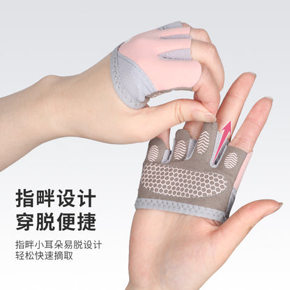 Non-Slip Fitness Half-Finger Gloves Kettlebell Lever Four-Finger Hand Protection Sports Gloves Unisex Wholesale in Stock - image 3
