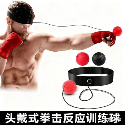 Head-Mounted Boxing Reaction Ball, Stress Relief Ball, Magic Speed Ball, Adult and Children Training, Fitness, Entertainment, Home Use - image 1