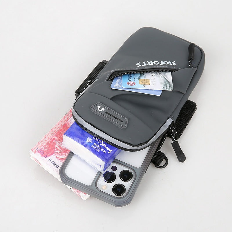 2026 New Model Running Phone Arm Bag Outdoor Sports Breathable Arm Sleeve for Men and Women Fitness Outdoor Cycling Men's Arm Sleeve - image 4