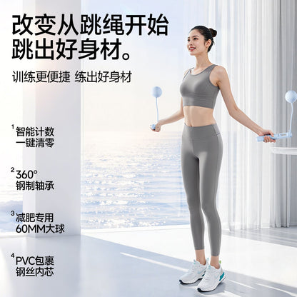 Macyo/Mac Sheep Cordless Jump Rope with Counter for Fitness Exercise, Professional Fat-Burning Weighted Jump Rope for Women, Adult Rope - image 3