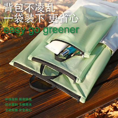 Travel Dirty Clothes Storage Bag, Fitness and Sports Dry and Wet Separation Portable Outdoor Waterproof and Odor-Proof Backpack Packing Bag for Business Trips - image 3