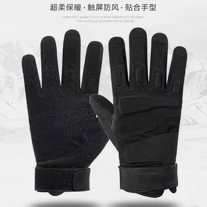 Tactical Gloves Full-Finger Outdoor Sports Mountaineering Protective Fitness Touch Screen Anti-Slip Wear-Resistant Combat Training Cycling Gloves - image 1