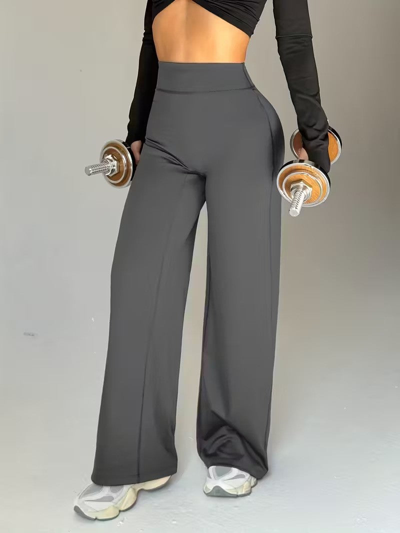 Supports Multi-Color Wholesale, Starting from 1 Piece, Cross-Border European and American New Popular Straight-Leg, Butt-Lifting, Slim-Fit, Slimming Fitness Pants - image 4