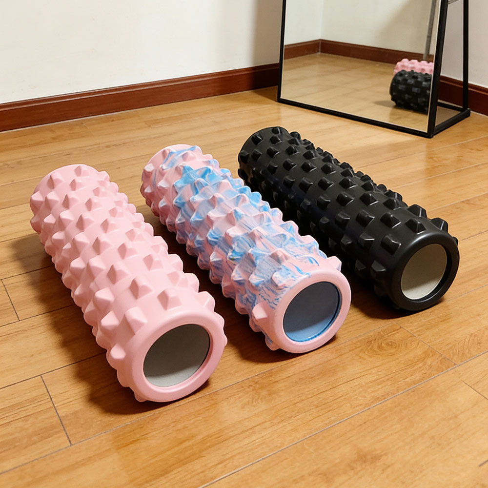 Wholesale Custom 45 Hollow Foam Roller Muscle Relaxation Massage Wolf Tooth Stick Fascia Slimming Leg Fitness Roller Yoga Column - image 3