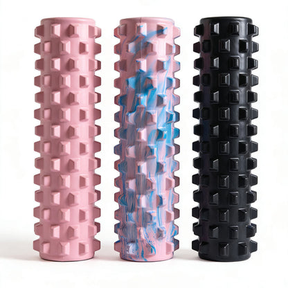 Wholesale Custom 45 Hollow Foam Roller Muscle Relaxation Massage Wolf Tooth Stick Fascia Slimming Leg Fitness Roller Yoga Column - image 5