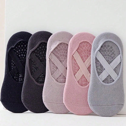 Professional Non-Slip Yoga Socks for Women, Pilates Beginners, Indoor Soft-Soled Shoes, Spring and Autumn Floor Socks, Fitness Dance Socks - image 1