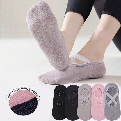 Professional Non-Slip Yoga Socks for Women, Pilates Beginners, Indoor Soft-Soled Shoes, Spring and Autumn Floor Socks, Fitness Dance Socks - image 2
