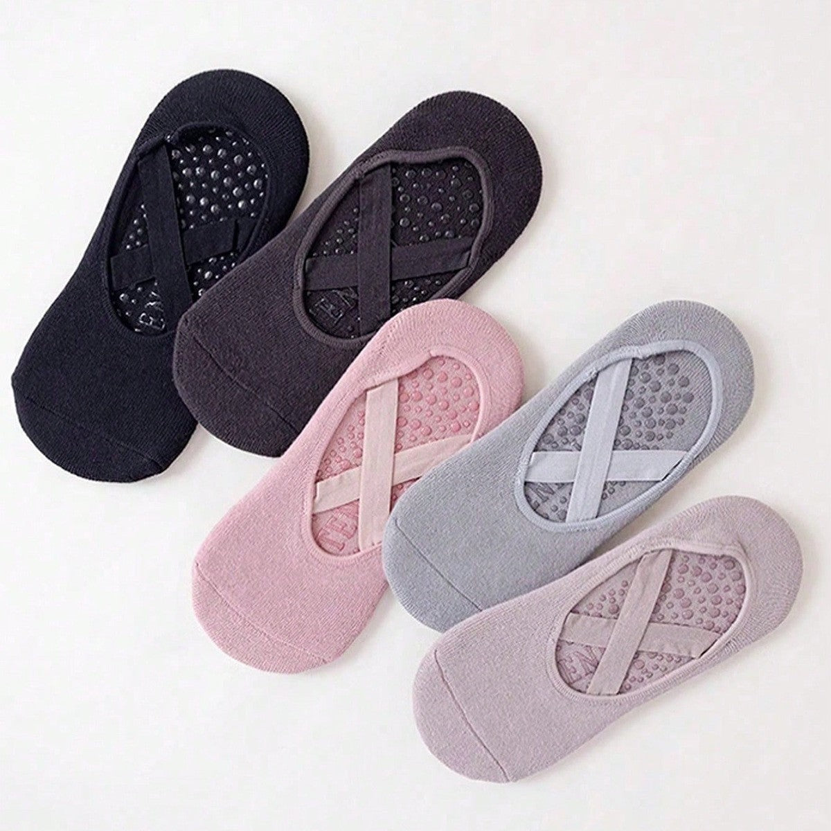 Professional Non-Slip Yoga Socks for Women, Pilates Beginners, Indoor Soft-Soled Shoes, Spring and Autumn Floor Socks, Fitness Dance Socks - image 3