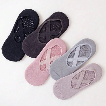 Professional Non-Slip Yoga Socks for Women, Pilates Beginners, Indoor Soft-Soled Shoes, Spring and Autumn Floor Socks, Fitness Dance Socks - image 3