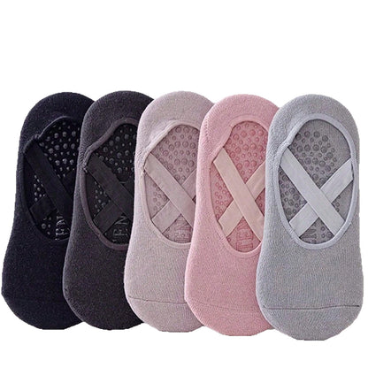 Professional Non-Slip Yoga Socks for Women, Pilates Beginners, Indoor Soft-Soled Shoes, Spring and Autumn Floor Socks, Fitness Dance Socks - image 5