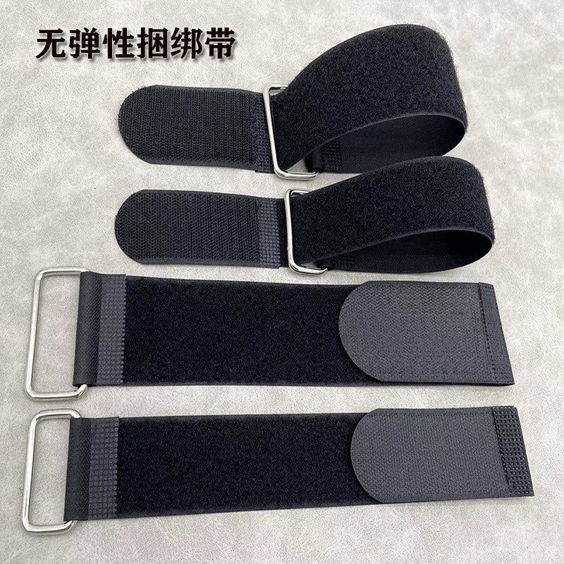 Iron Buckle Nylon Velcro Strap Hook and Loop Fastener Self-Adhesive Tape Yoga Strap Physical Line Strap Reverse Buckle Velcro Tie Strap - image 2