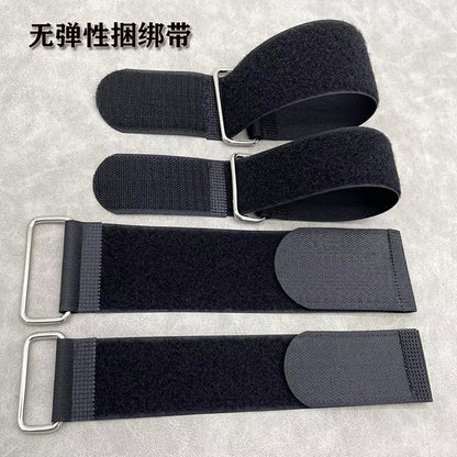 Iron Buckle Nylon Velcro Strap Hook and Loop Fastener Self-Adhesive Tape Yoga Strap Physical Line Strap Reverse Buckle Velcro Tie Strap - image 2