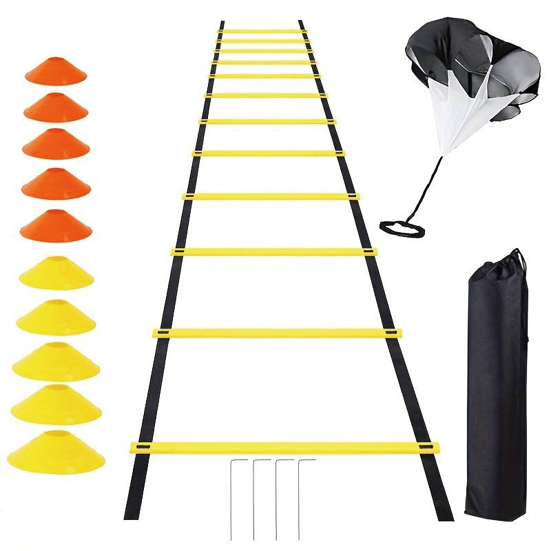 Multifunctional Agility Ladder, Adjustable Agility Ladder, Soft Ladder, Rope Jump Ladder, Football Fitness Speed and Pace Training Equipment - image 1