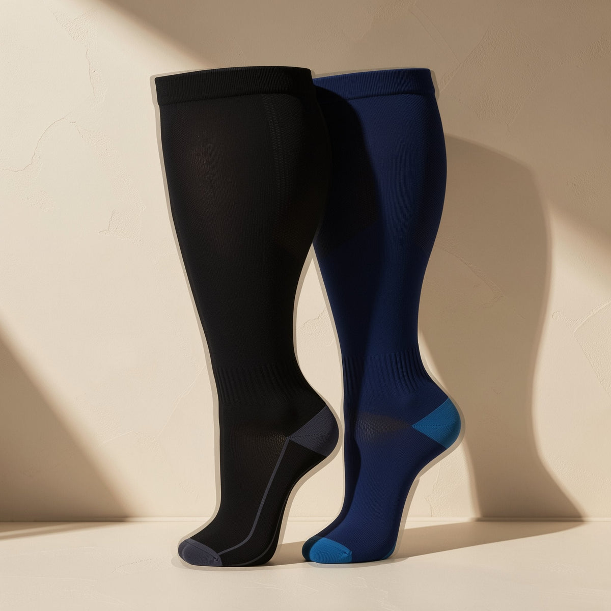 Nylon sports compression socks with a short-tube height - view 3