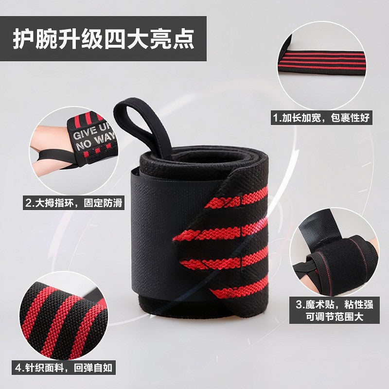 Fitness Wristbands for Men, Strength Training Assistance Straps, Professional Bench Press, Deadlift, Sprain Protection, Weightlifting, Push-Up Wrist Straps, Pro - image 2