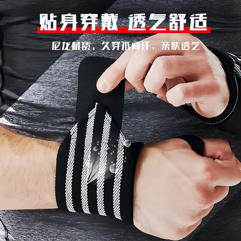Fitness Wristbands for Men, Strength Training Assistance Straps, Professional Bench Press, Deadlift, Sprain Protection, Weightlifting, Push-Up Wrist Straps, Pro - image 3