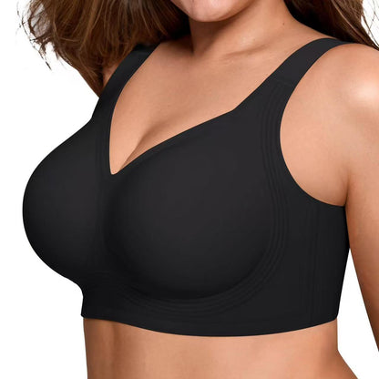 Foreign Trade European and American Style Soft Support Large Bust Bra for Women, Seamless Thin Style, Wireless Bra, Push-Up, Comfortable Bra for Plus-Size Women - image 2