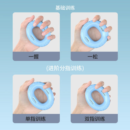 Silicone Grip Strengthener, Grip Ball, Wrist Strength, Arm Muscle Training, Five-Finger Strength Rehabilitation Exercise Equipment, Grip Ring - image 4