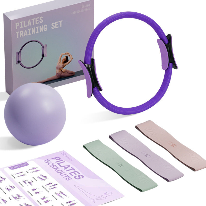 Cross-Border Pilates Ring, Yoga Resistance Ring, Magic Ring, Small Ball, Hip Lift Ring, Matching Box, Instruction Manual, Exercise Position Chart - image 3