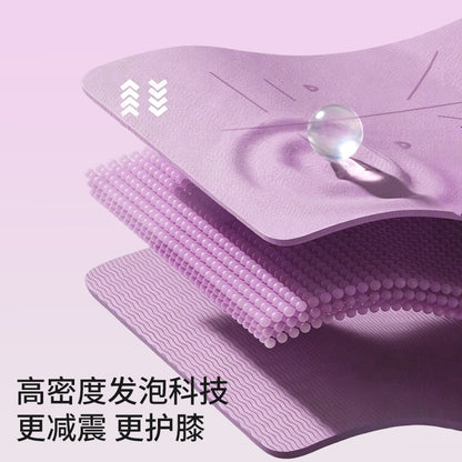 Tpe Yoga Mat Custom-Made Widened and Thickened Fitness Training Mat Cross-Border Home Sports Shock-Absorbing Non-Slip Floor Mat Wholesale - image 3