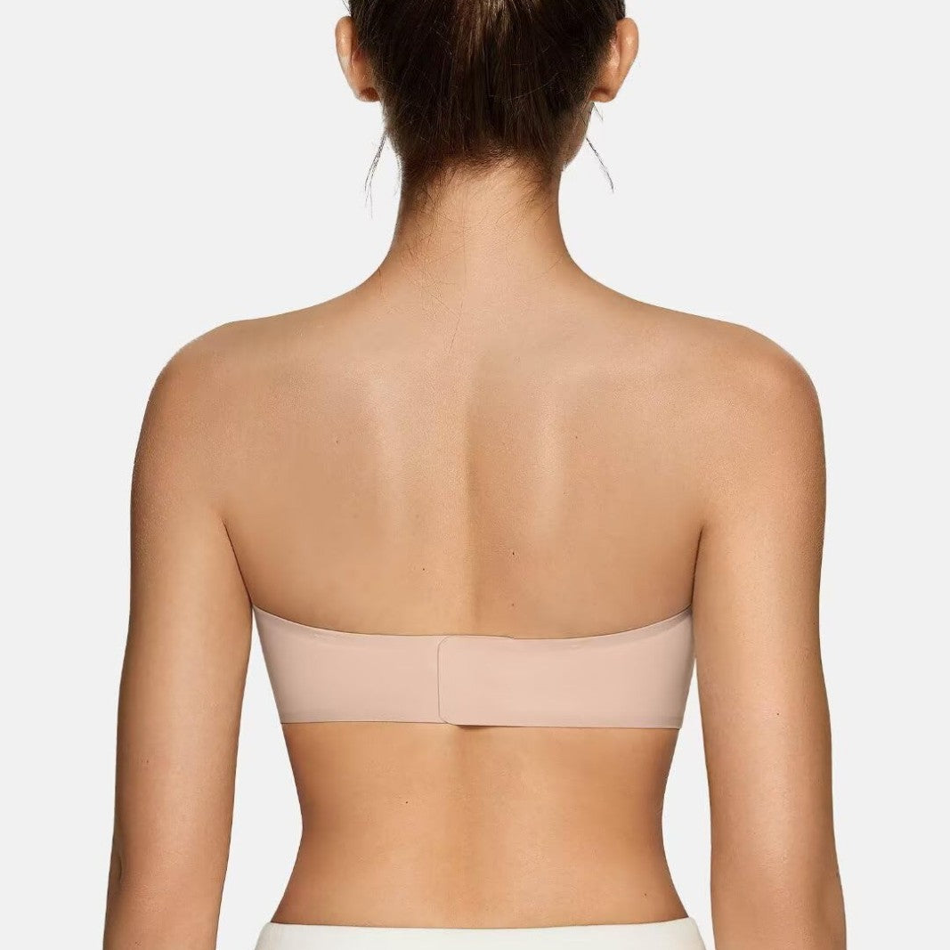 Amazon Women's Strapless Bra Jelly Push-Up Bandeau Bra Non-Slip Wireless Soft Support Cross-Border Bra - image 2