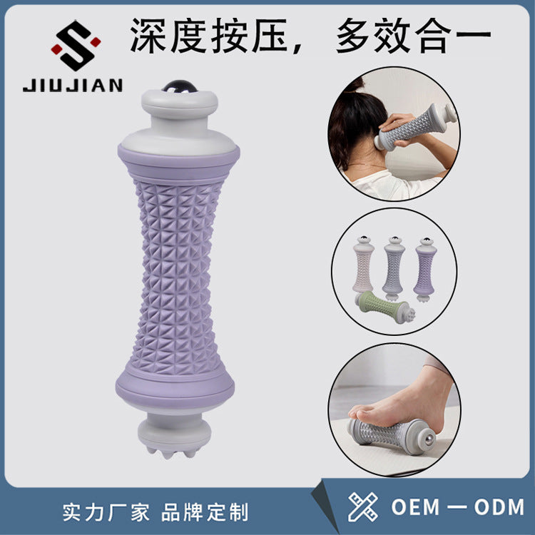 Foot massage roller, yoga fascia ball, arch trainer, foot rolling soothing multi-functional foot massager - image 1