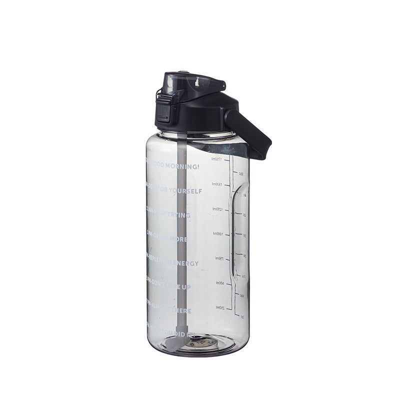 Summer Large-Capacity Water Bottle, Portable Plastic Large Water Jug with Straw for Men, Women, and Students for Fitness and Sports - image 5
