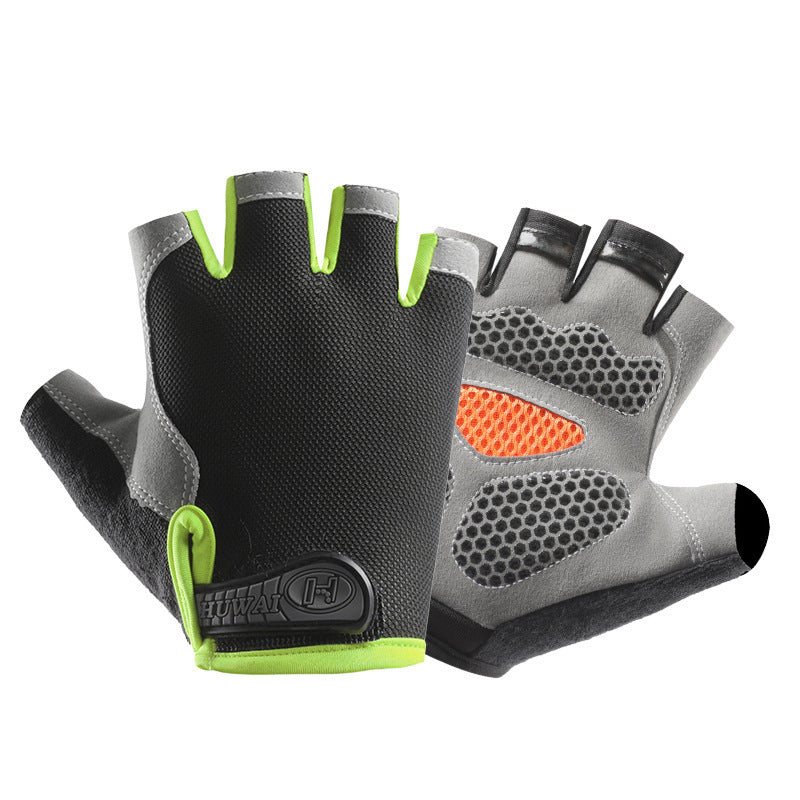 Half-finger gloves for men and women, non-slip, wear-resistant, breathable, outdoor cycling gloves, sports silicone palm pads, training fitness gloves - image 4