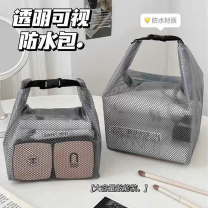 Waterproof storage bag for gym clothes, swimming, bathroom, large-capacity drawstring bag for men and women, outdoor travel toiletry bag, small size - image 2
