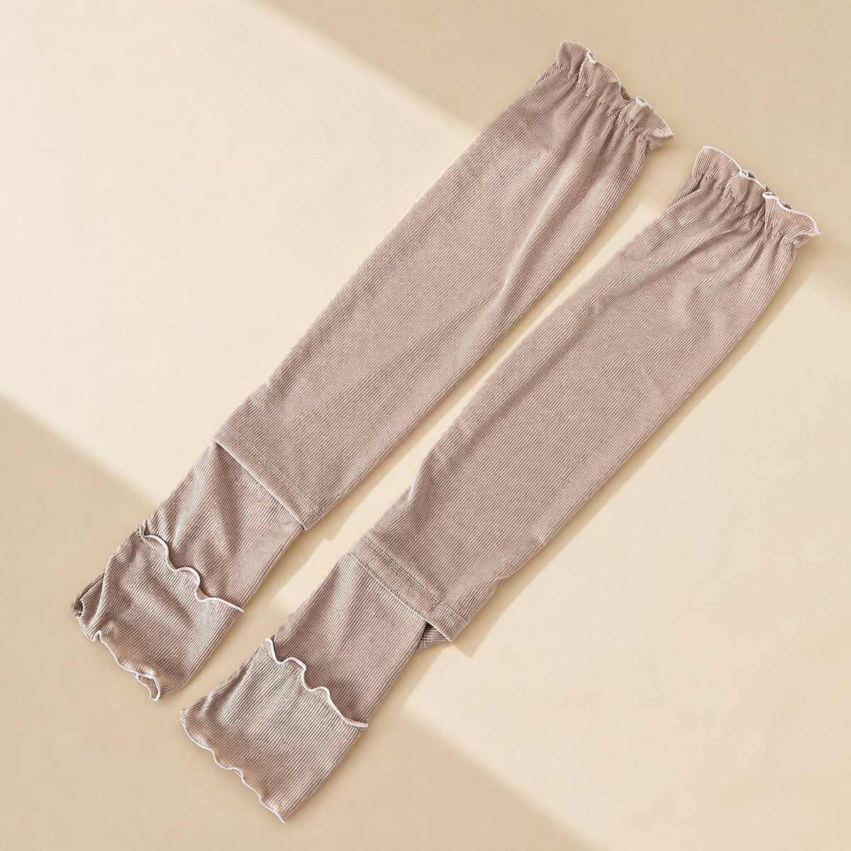 Ice silk sun protection sleeves with polyester and spandex fabric composition - view 5