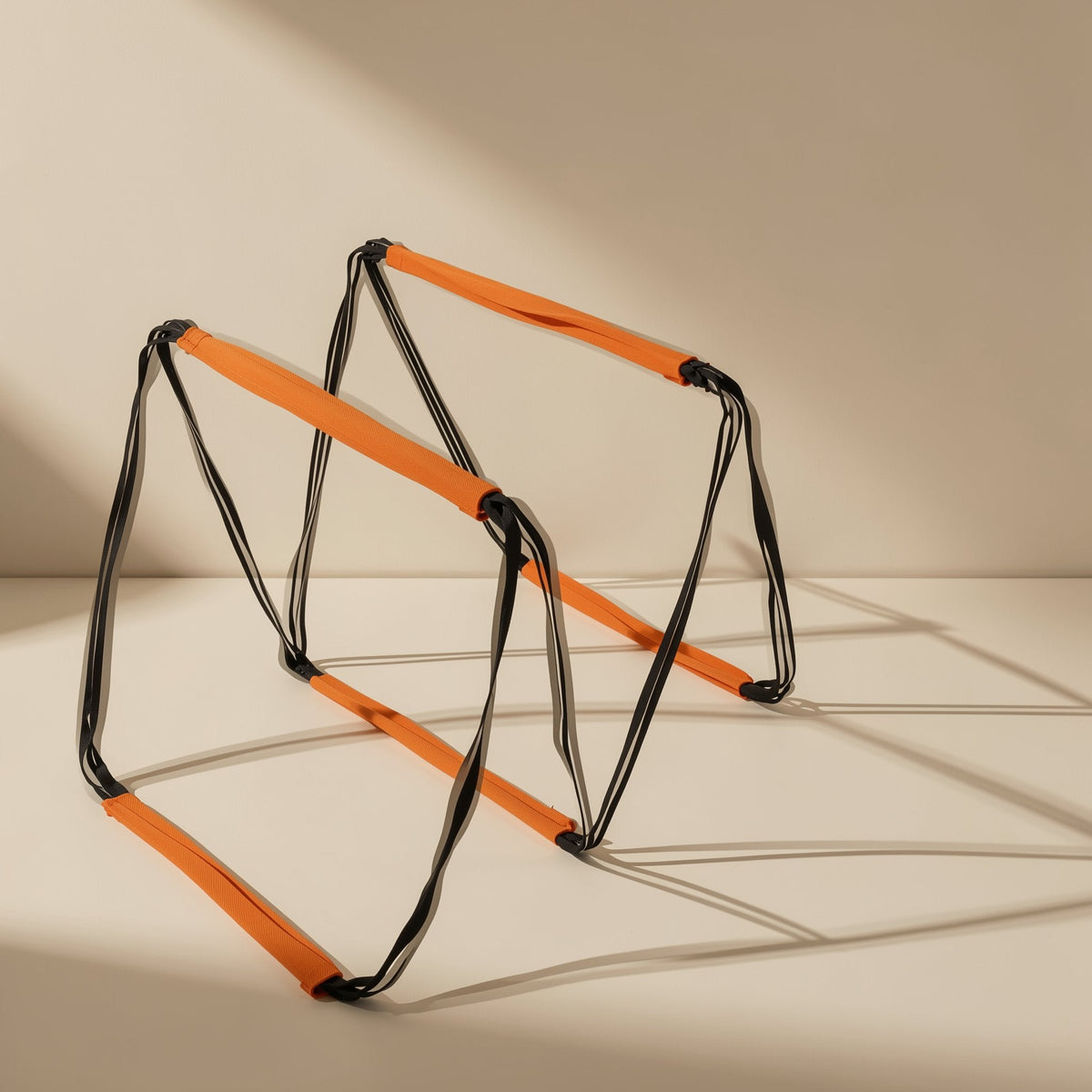 TPE agility training ladder described as a folding, rope, jump, and butterfly ladder - view 2