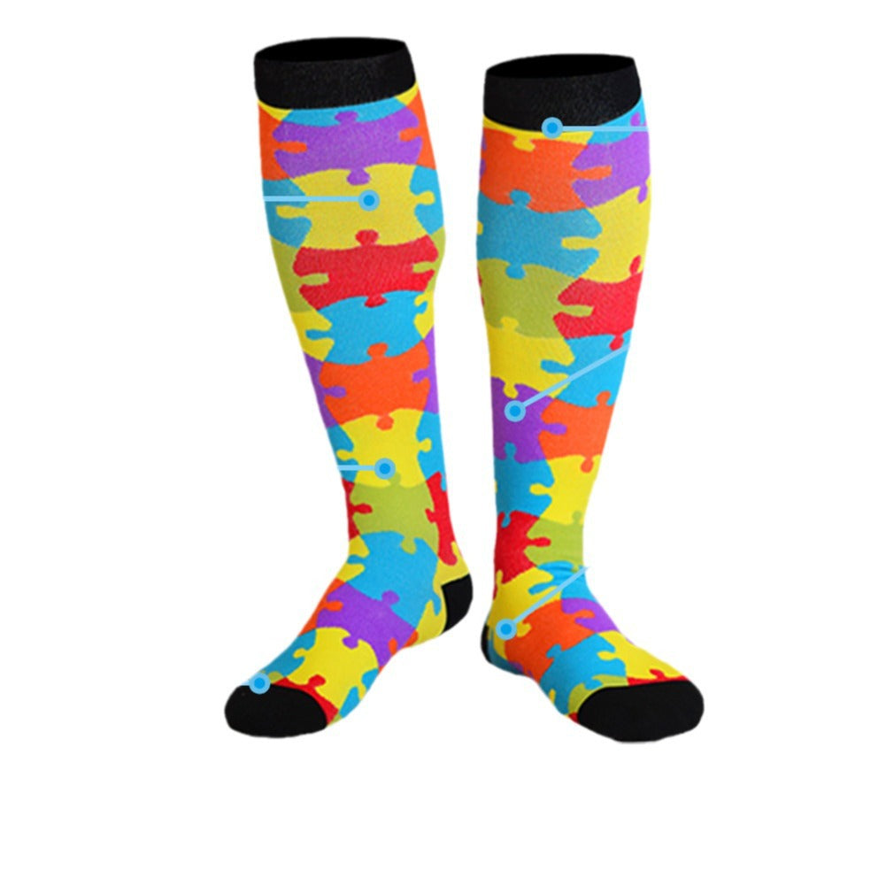 Unisex sports compression calf socks, over 200 styles of long compression socks for jump rope and running, direct from the factory - image 5