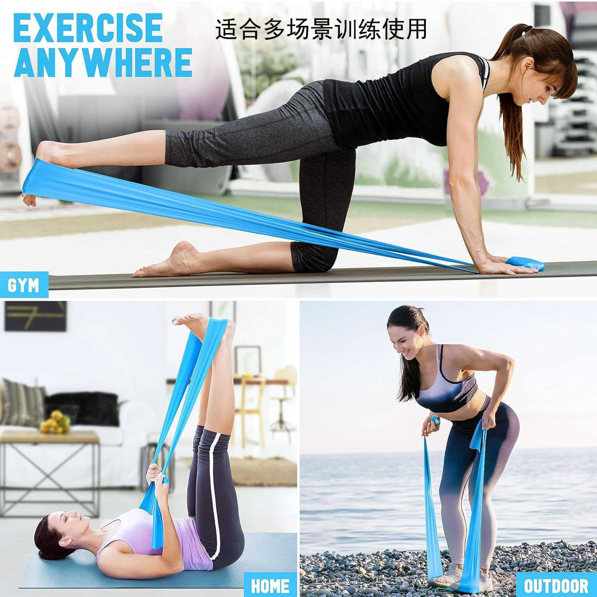 Yoga Resistance Bands Set of Three, Resistance Bands for Shoulder Opening and Back Beautification, Dance Training Bands, Wholesale from Manufacturer - image 4