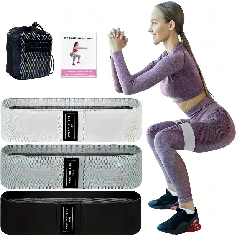 Hip Band Yoga Resistance Band Squat Booty Circle Non-Slip Fitness Butt Lift Hip Band Loop Resistance Band Elastic - image 1