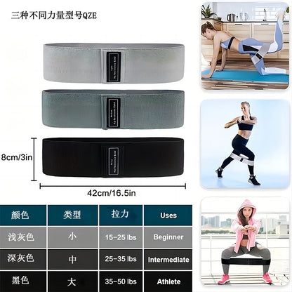 Hip Band Yoga Resistance Band Squat Booty Circle Non-Slip Fitness Butt Lift Hip Band Loop Resistance Band Elastic - image 2