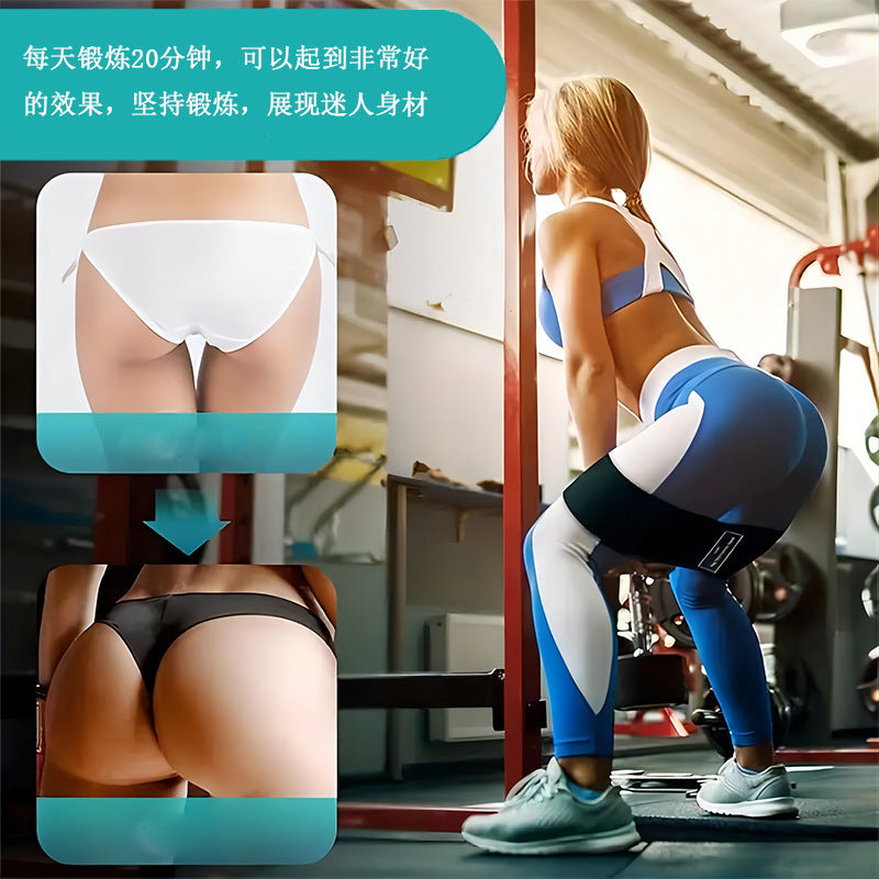 Hip Band Yoga Resistance Band Squat Booty Circle Non-Slip Fitness Butt Lift Hip Band Loop Resistance Band Elastic - image 3